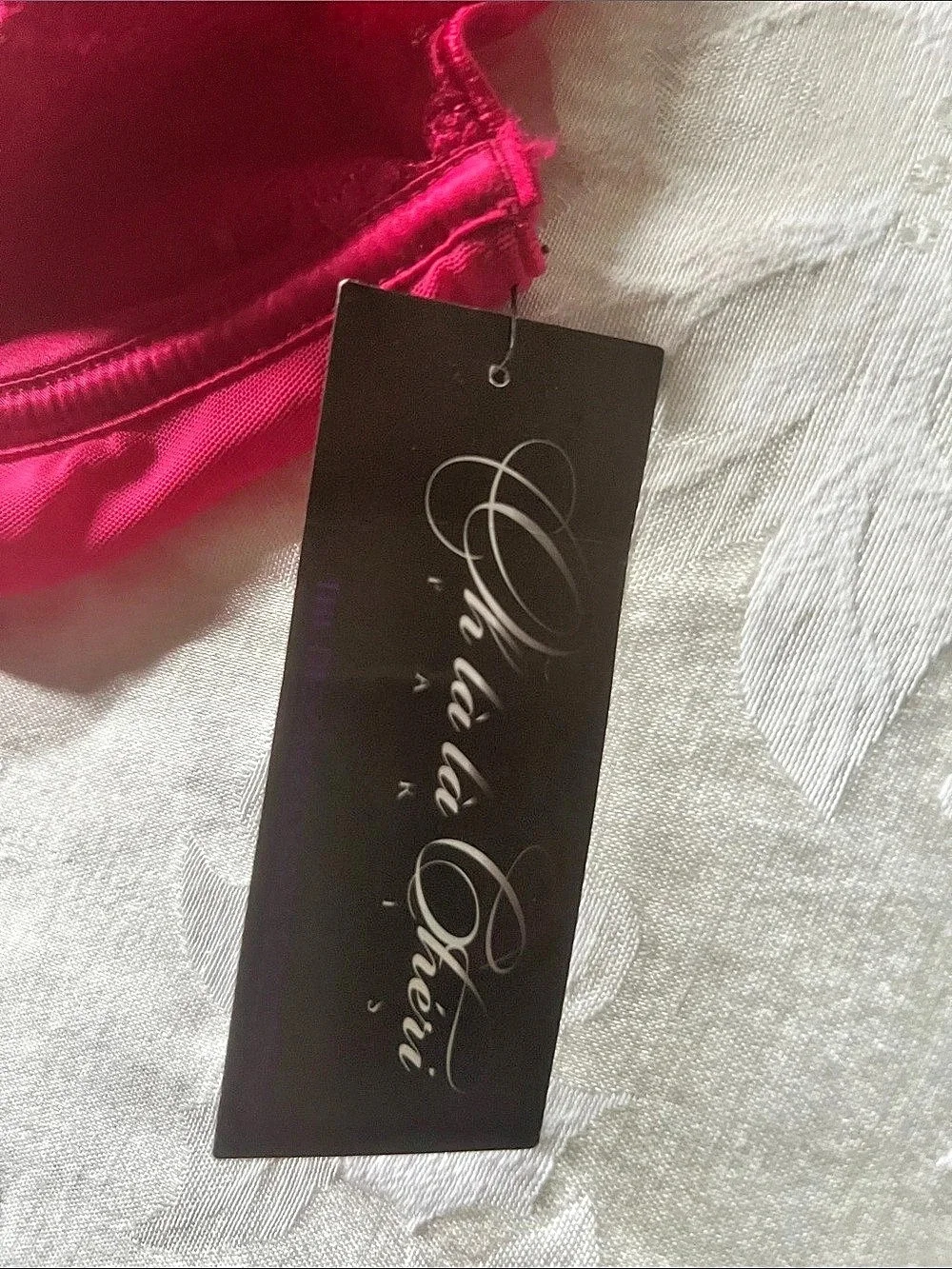 Mchlala Cheri Paris High Neck Teddy One Piece Pink 2X NWT